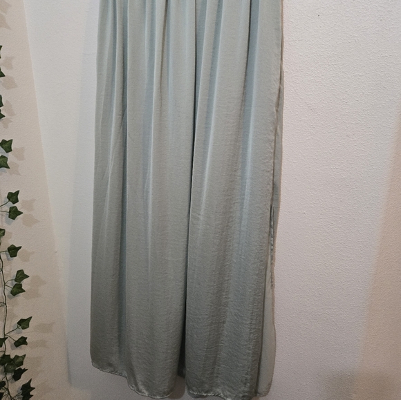 🌴FINAL SALE UO Sparkle & Fade Maxi Skirt Mint Green Large - Picture 8 of 13